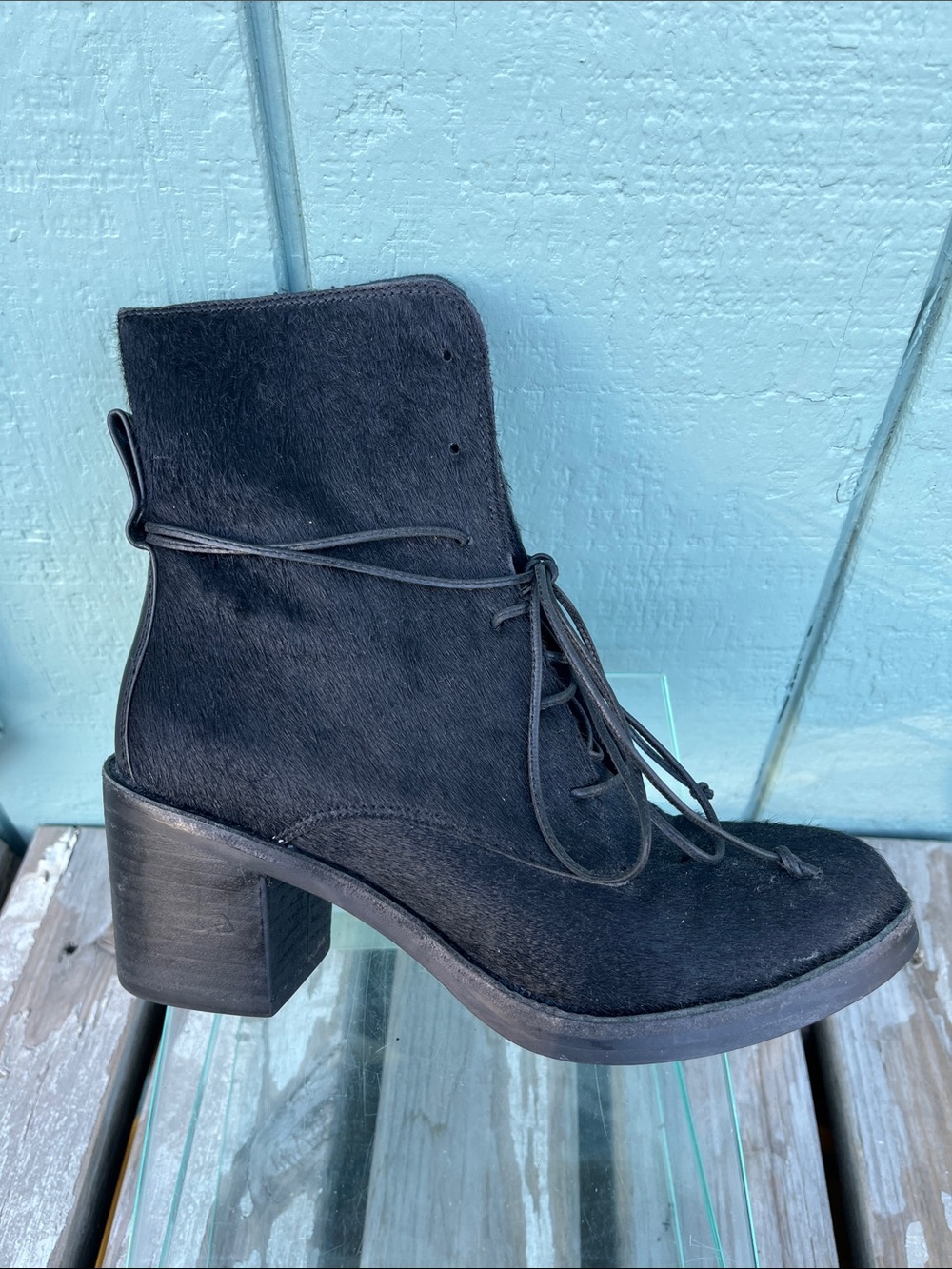 UGG Oriana Exotic Calf Hair Boot black 7